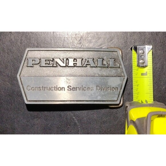 Vintage PENHALL Construction Service Division Belt Buckle - Picture 4 of 4